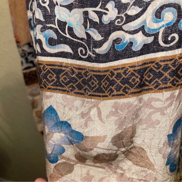 Spell & The Gypsy Cherry Blossom Kimono in Tangerine Size M/L with Sash - Picture 4 of 11